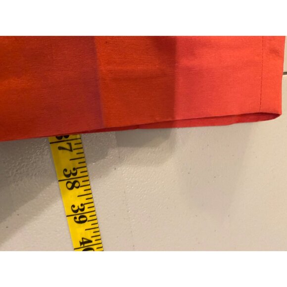 NWT Sigrid Olsen Capri Pants Coral Red Cotton & Silk Blend Elastic Waist Pants - Picture 8 of 11
